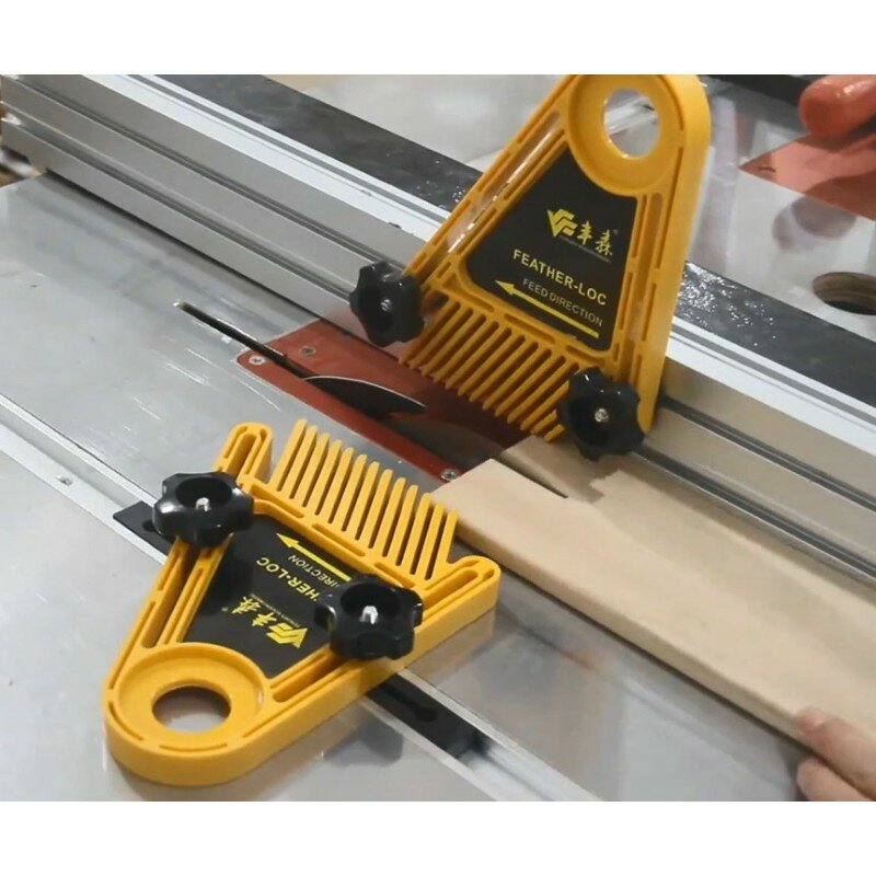 Multi-purpose Double Feather Board for Router Table Saws Miter Gauge Slot