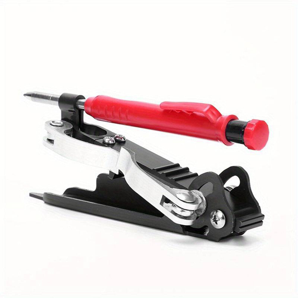 Woodworking Scriber Tool - Compass Design, Adjustable Deep-Hole Pencil, Aluminum Alloy, Compact & Portable for Carpenters