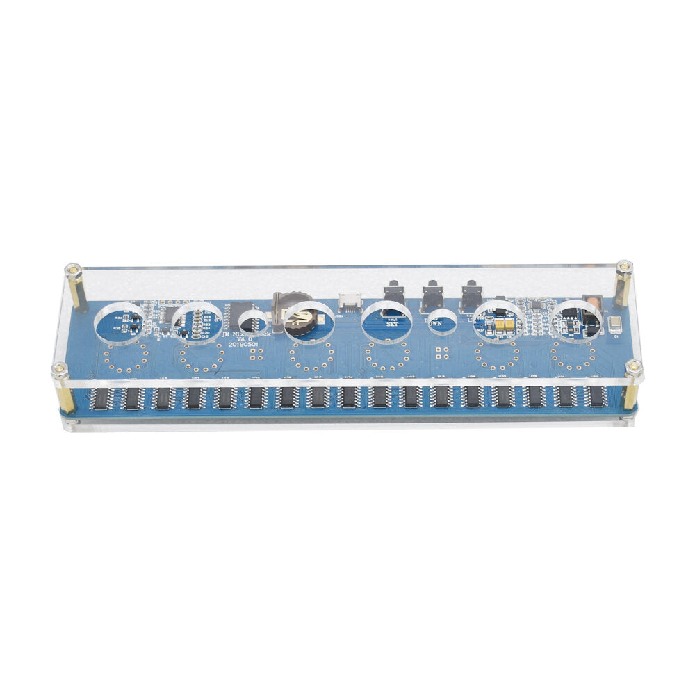 DC 5V Electronic IN14 Nixie Tube digital LED Clock DIY Gift Circuit Board PCBA RGB Lamp Clock Chip IC Micro USB with Shell