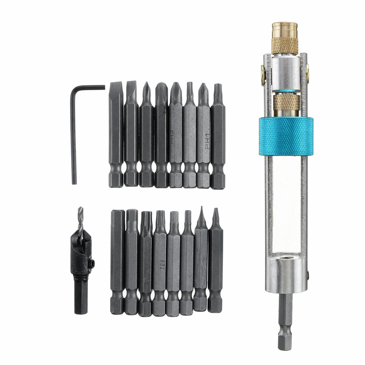 20pcs/Set Countersink Drill Bit HSS Screwdriver Tools Drill Driver Kit