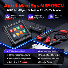 9.7 Inch Display Car Diagnostic Tool Android 10 3000 Active Tests for HD Equipment And Commercial Vehicles Smarter Than MS908cvCV II / M908CV