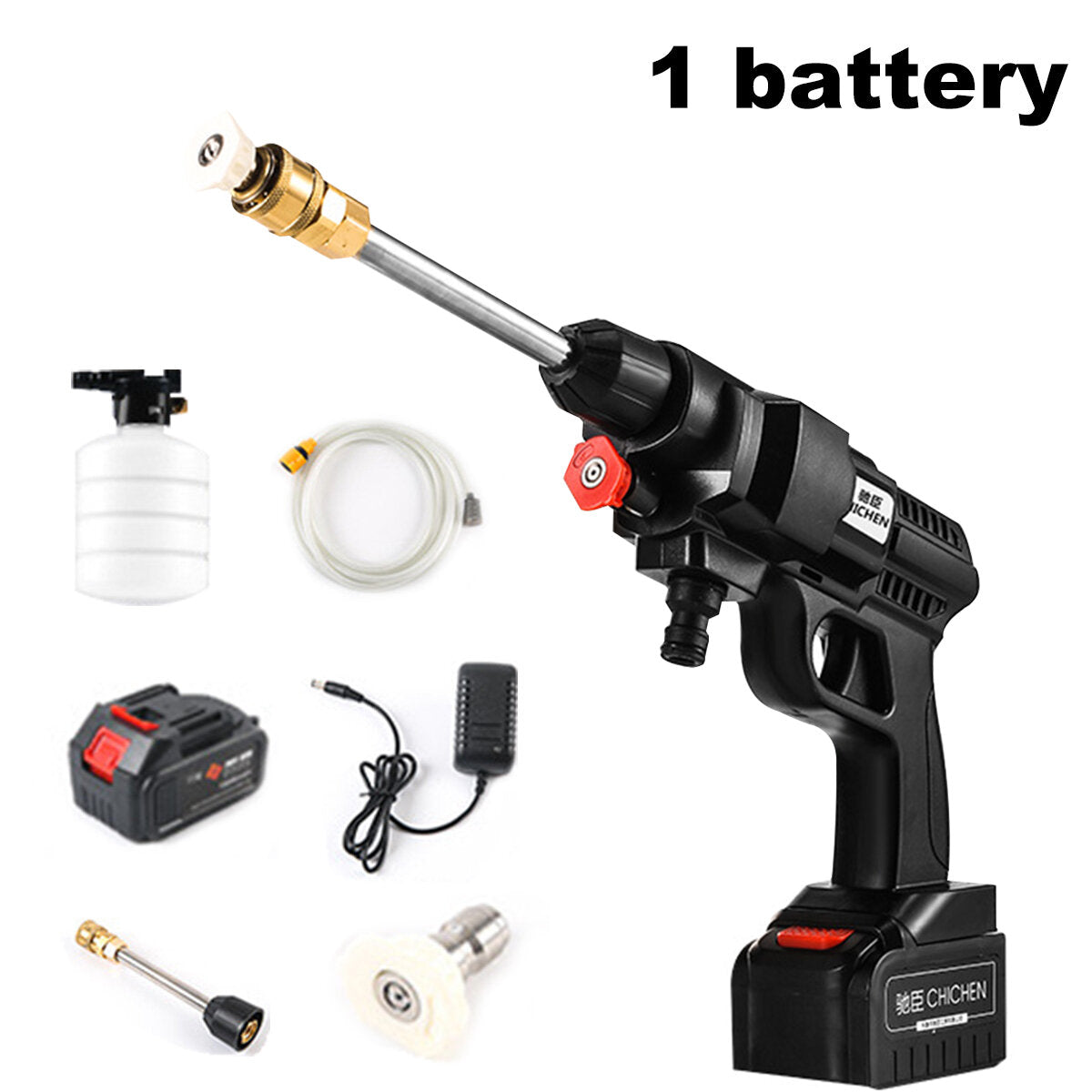 24V 20000mAh Portable Rechargeable High Pressure Washer Car Washing Guns Car Water Sprayer Machine