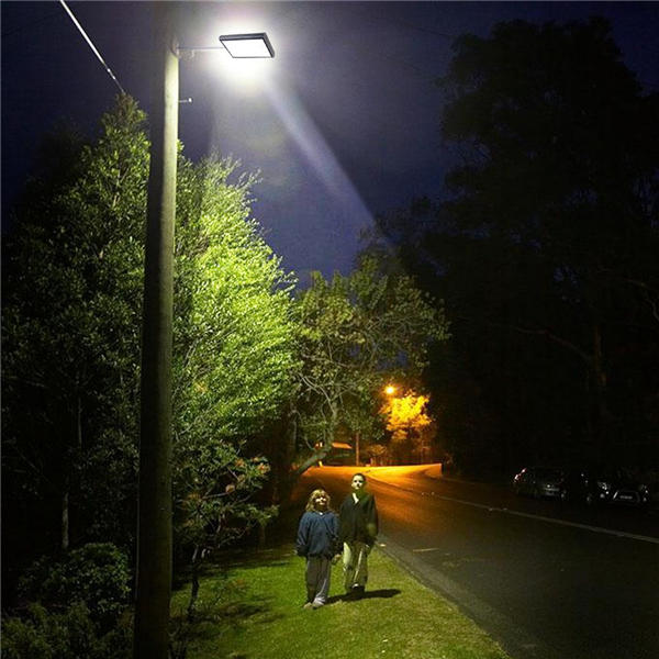 Solar Powered 56 LED Motion Sensor Street Light 4400mAh 450lm Waterproof Wall Lamp for Outdoor Yard