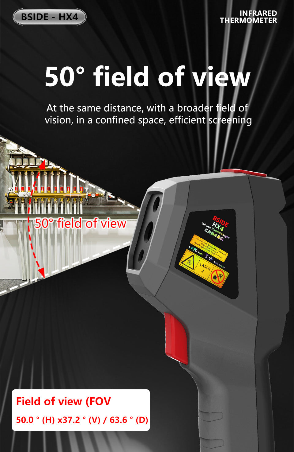 GreenZech Industrial 320-H | 240x320 HD Thermal Imaging Camera | 25Hz Professional Handheld Infrared Imager