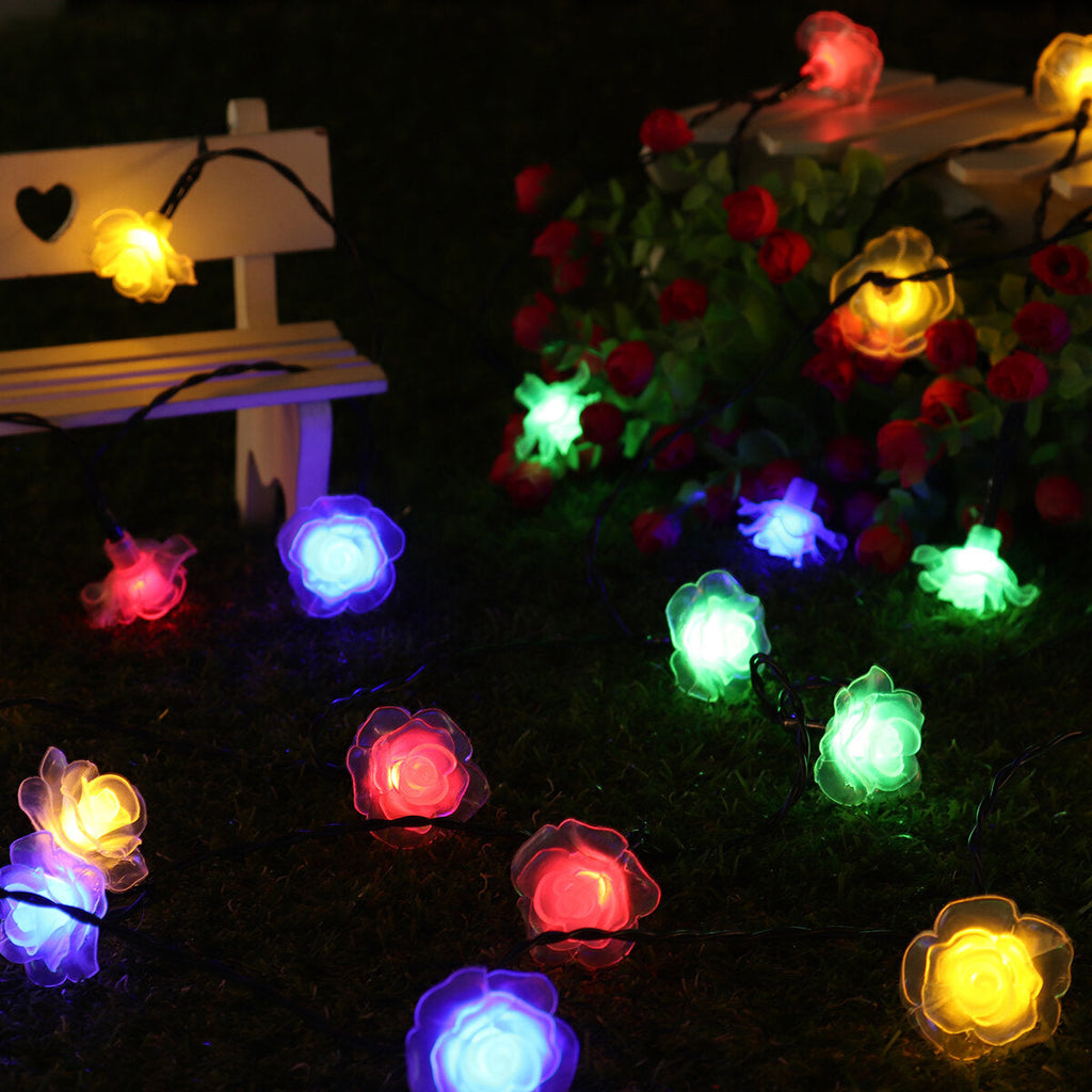 11/12/22M Solar LED String Lights Waterproof Christmas Party Garden Home Decor
