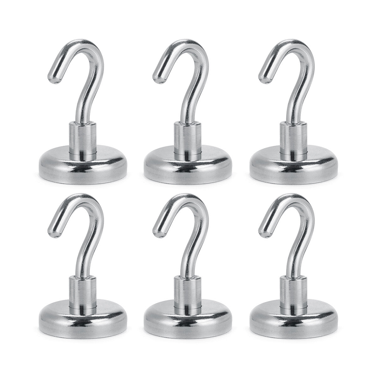 10Pcs D20/25/32 N35 Ferrite Magnetic Hooks Neodymium Hold 12kg Strong Magnet