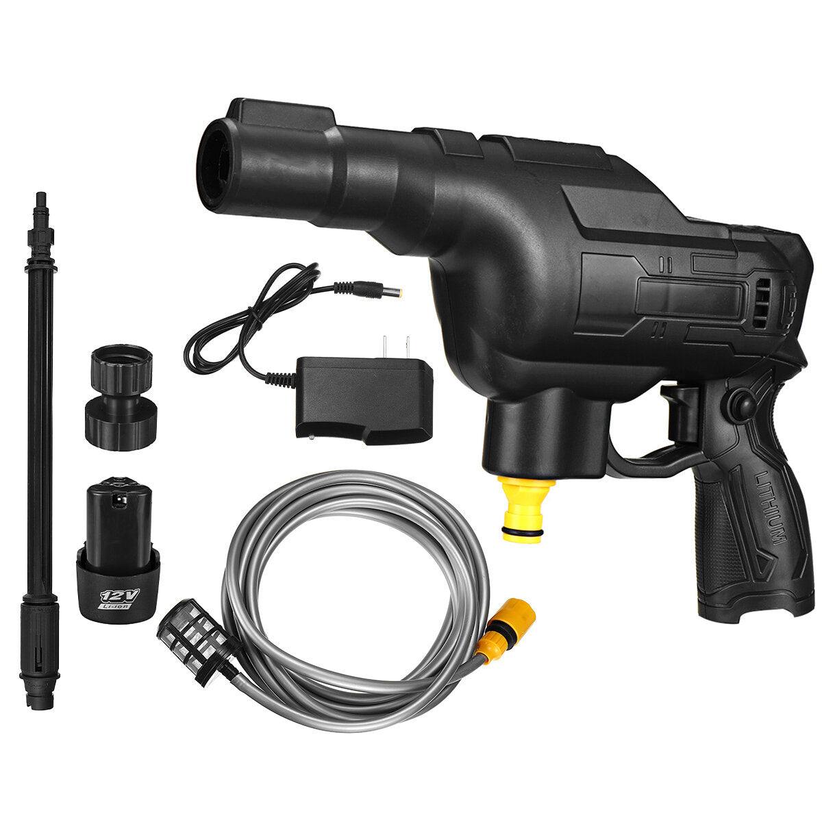 12V Cordless Electric High Pressure Washer Guns Portable Car Washing Machine Patio Car Cleaner