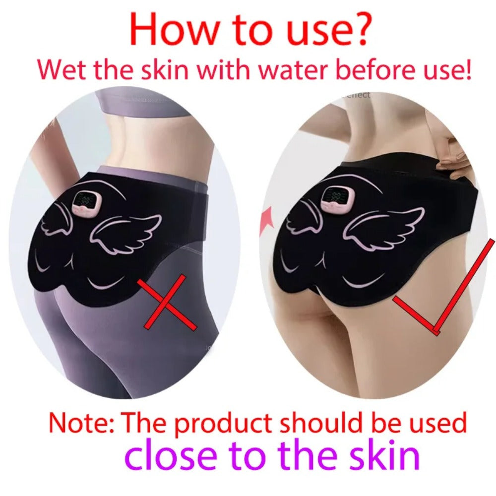 EMS Buttocks Trainer with Remote Control - USB Rechargeable Slimming Bandage for Men & Women, 10 Modes & 30 Levels