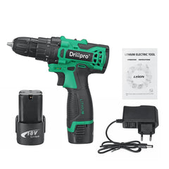 18V 1500mAh Cordless Drill Rechargeable 2 Speed Electric Drill