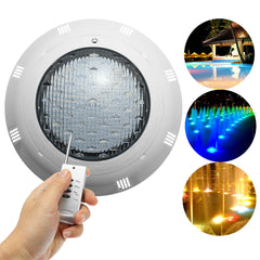 3000LM 30W 12V LED RGB Swimming Pool Light Multi-Color Underwater Remote Control Bright Light Swimming Pool Searchlight