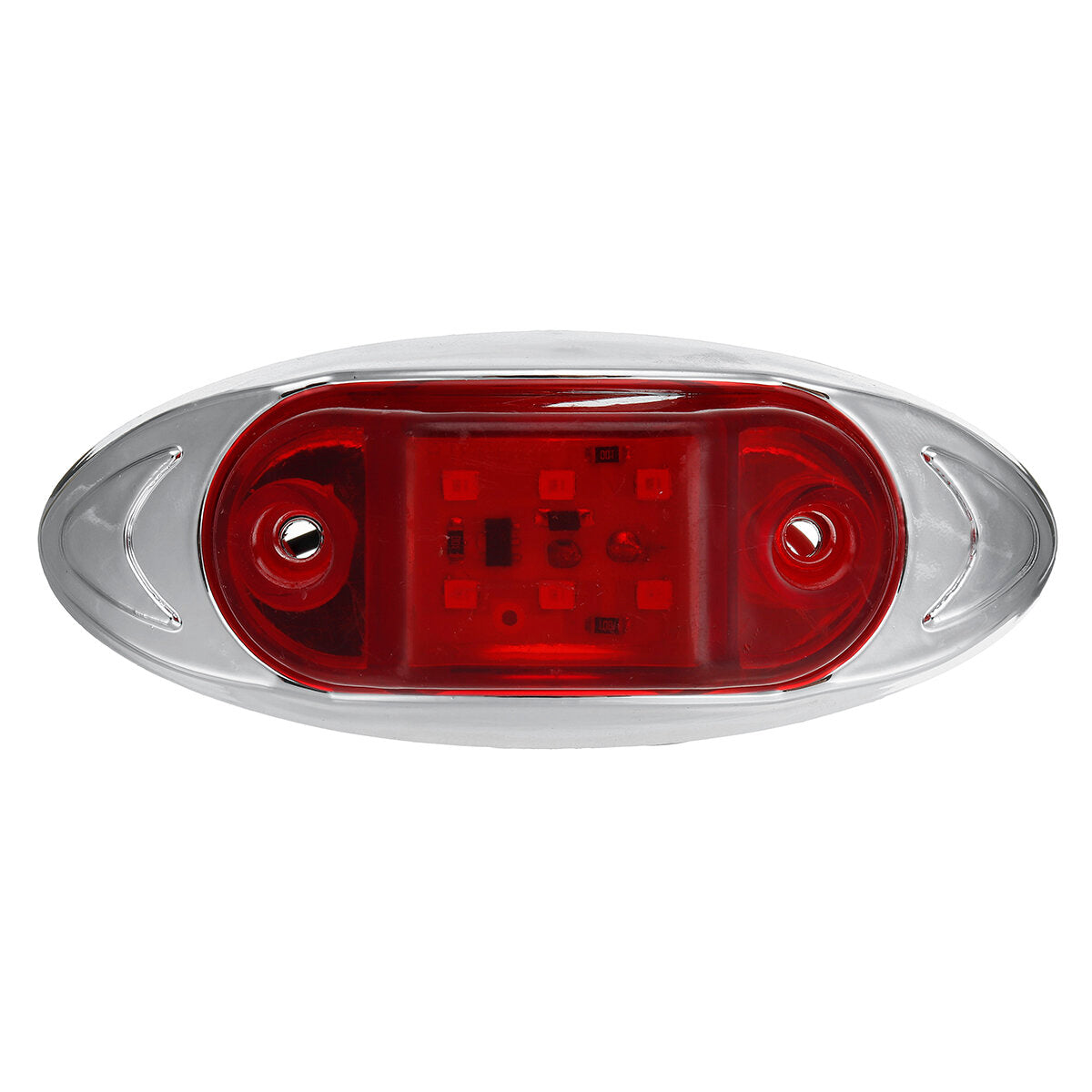 2PCS 24V 6LED Side Marker Lights Indicator Car Trailer Truck Lorry Van Lamp