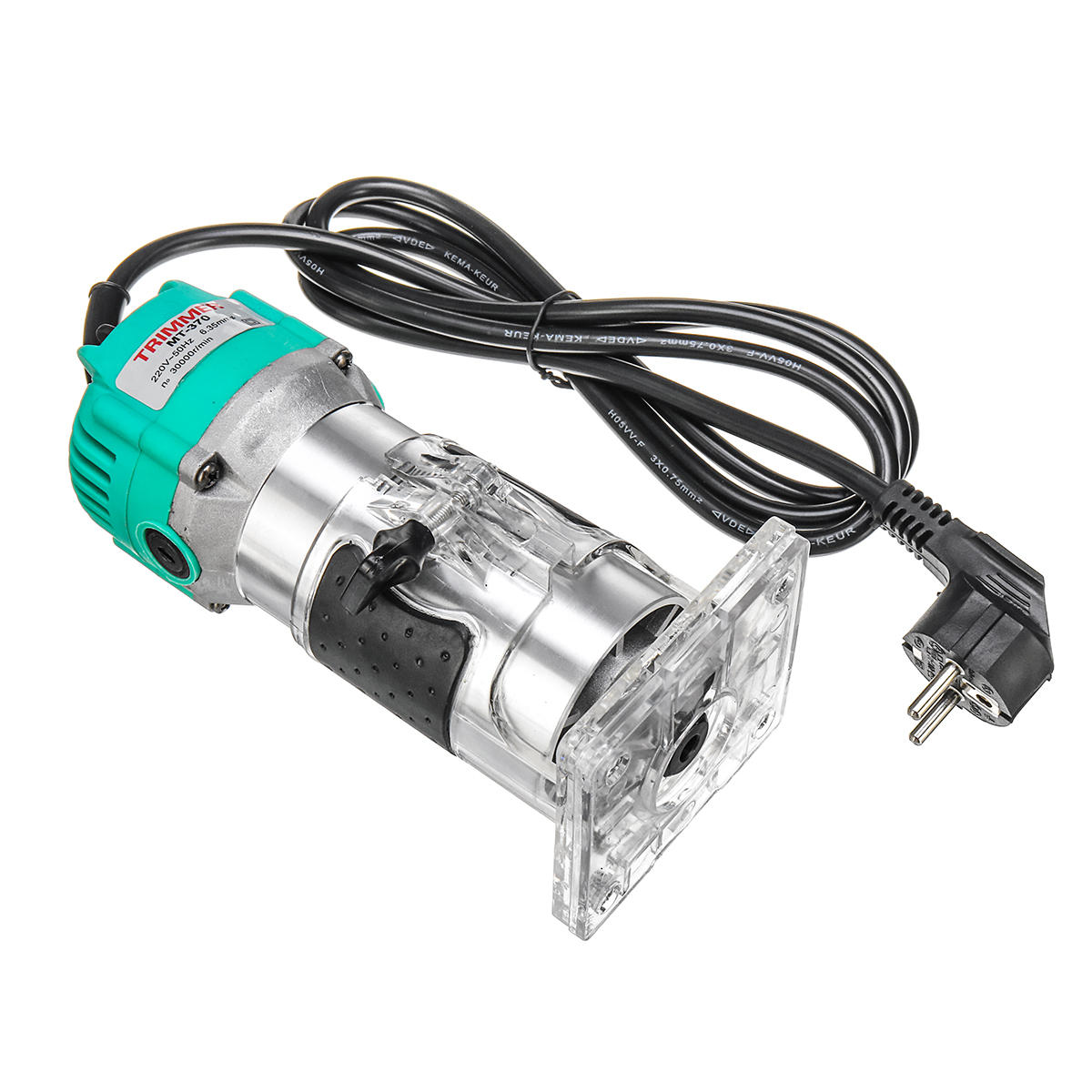 2200W 110V/220V Electric Hand Trimmer 1/4 Inch Corded Wood Laminate Palm Router 30000RMP