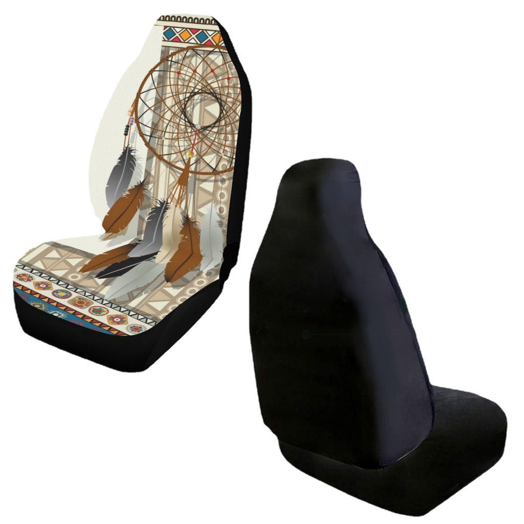 1/2 PCS Printed Universal Car Front Seat Cushion Covers Full Protector Cover