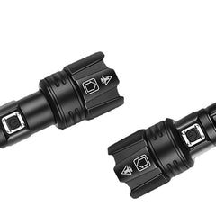 Telescopic Zoom Flashlight 26650 USB Charging Waterproof LED Torch For Outdoor Camping Fishing