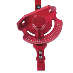 Precision Miter Gauge with 0-60° Angle Adjustment, CNC Gear Holes, Quick Positioning, Durable Metal & Aluminum, Ergonomic Handle