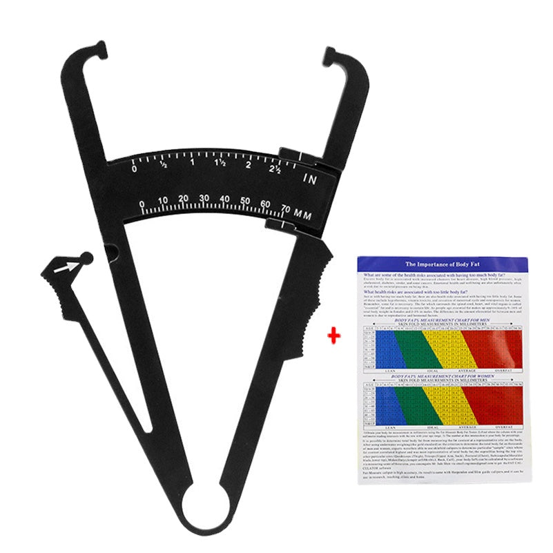 Body Fat Caliper - Handheld BMI Measurement Device 0-70MM Testing Range