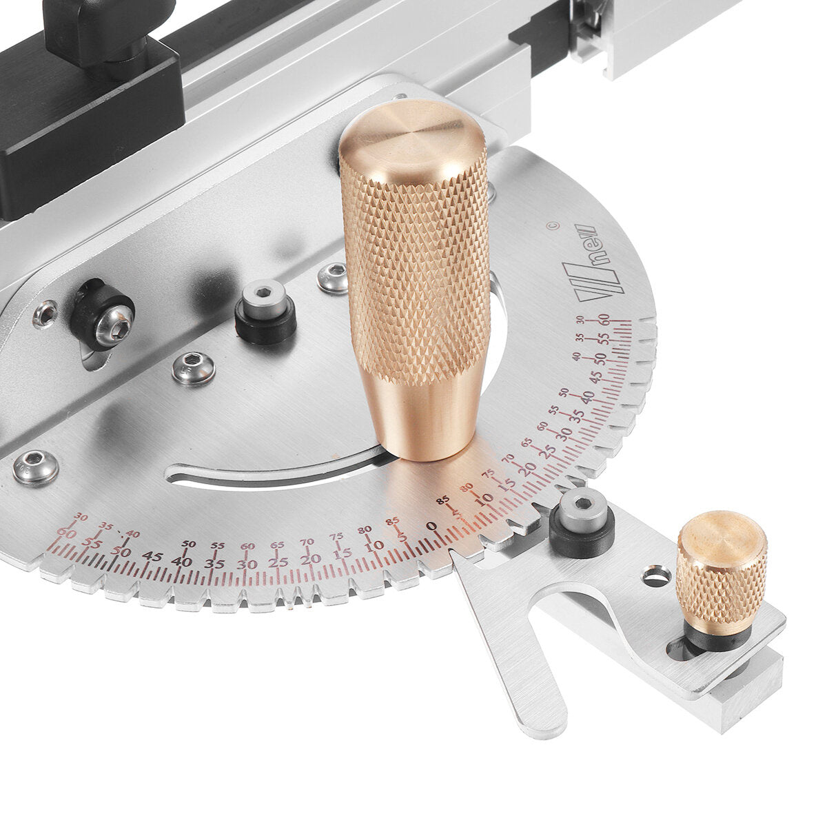 Brass Handle 450mm 27 Angle Miter Gauge With Box Jiont Jig Track Stop Table Saw Router Assembly Ruler