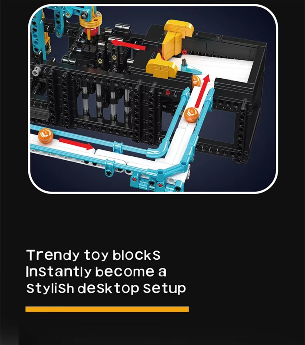 The Motorized Ball Ferris Wheel Building Block Brick Assembly Kit Kids Christmas Gift Toys