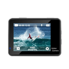 4K 60FPS WiFi Camera with Dual Color Screen 170° Wide Viewing 30M Waterproof EIS Anti-shake Outdoors Sports Camera