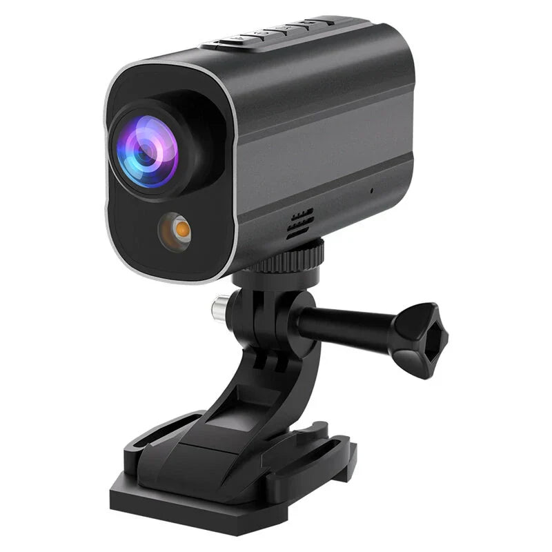 5K Action WiFi Camera Road Bike Motorcycle Helmet Camera Anti-shake Riding Bicycle Drive Recorder with Led Light Flashlight