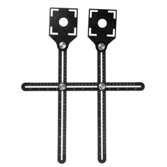 Multi Angle Adjustable Position Ruler Measuring Template Tool Drill Hole Locator