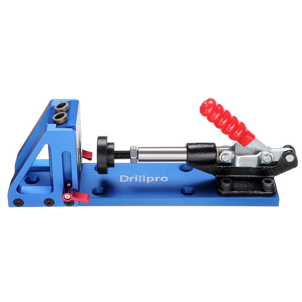 Woodworking Tool Pocket Hole Jig System with 9.5mm Oblique Hole Diameter Drill Hole Drilling Guide for Wood