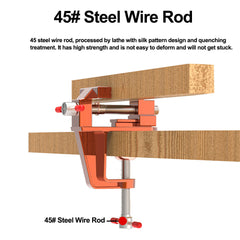 Mini Bench Clamp - Lightweight, Adjustable, Durable Plastic & Aluminum Alloy for Easy DIY Woodwork & Cabinetry