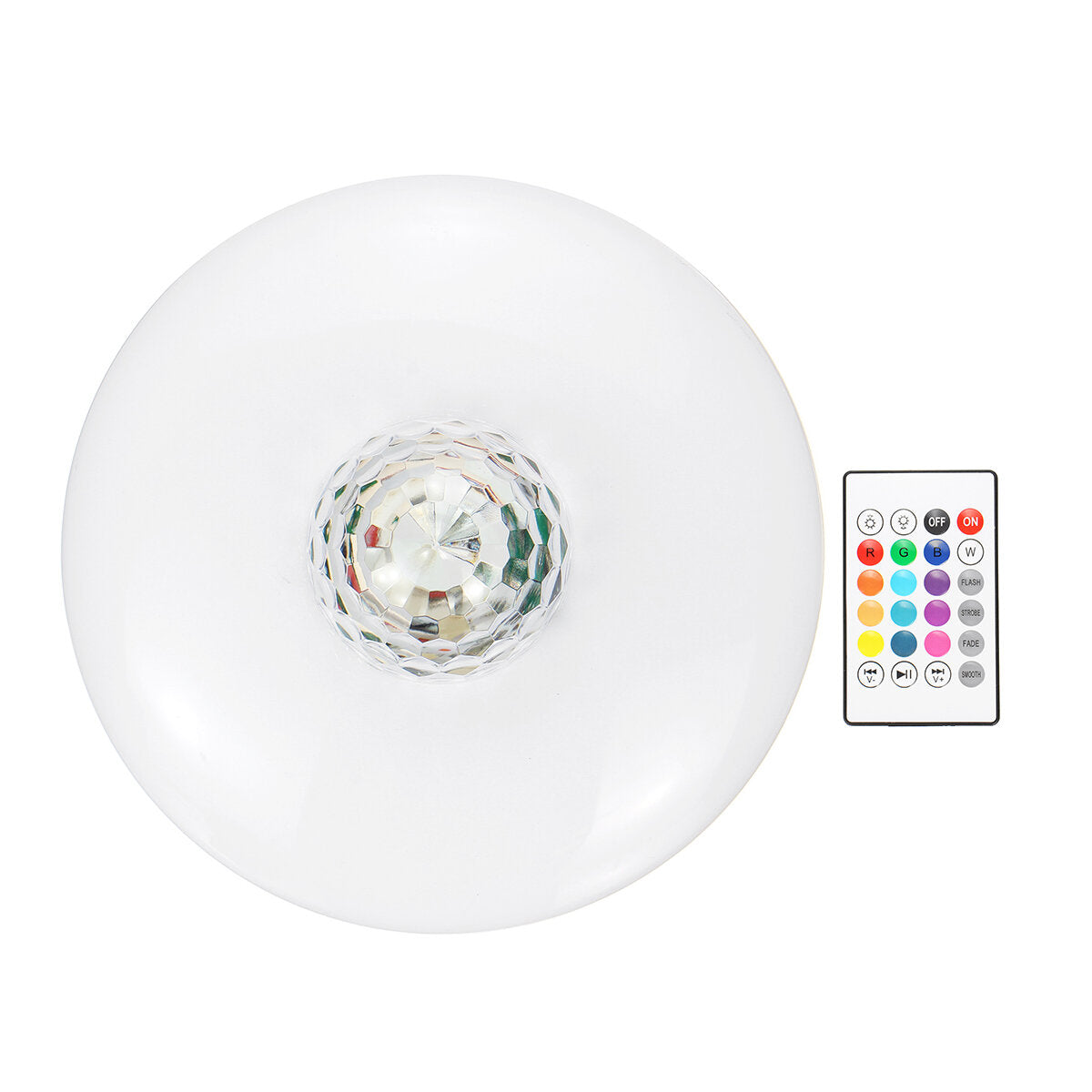 AC86-265V Music LED Garage Light Bulb 24Keys Remote Control