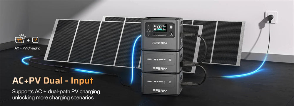2800W 2048Wh LiFePO4 Portable Power Station, Optional Expansion Battery, 1200W Solar Input, App Control & UPS Backup