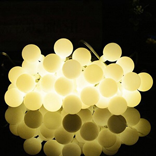 Battery Powered 6M 40LEDs Globe Ball Fairy String Lights for Christmas Patio