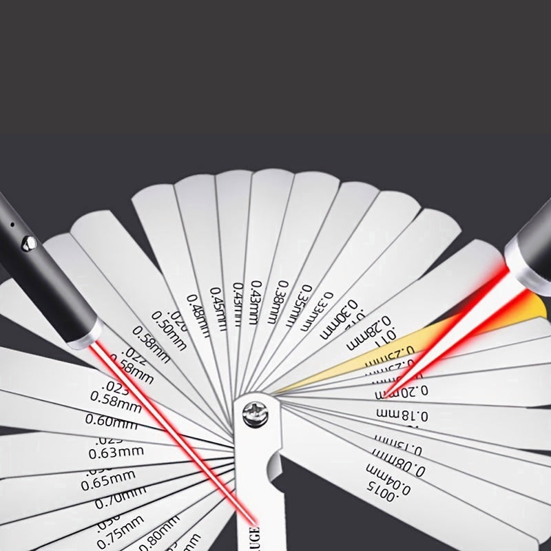 Feeler Gauge Metric Blade Thickness Ruler High Precision Gap Measuring Tool