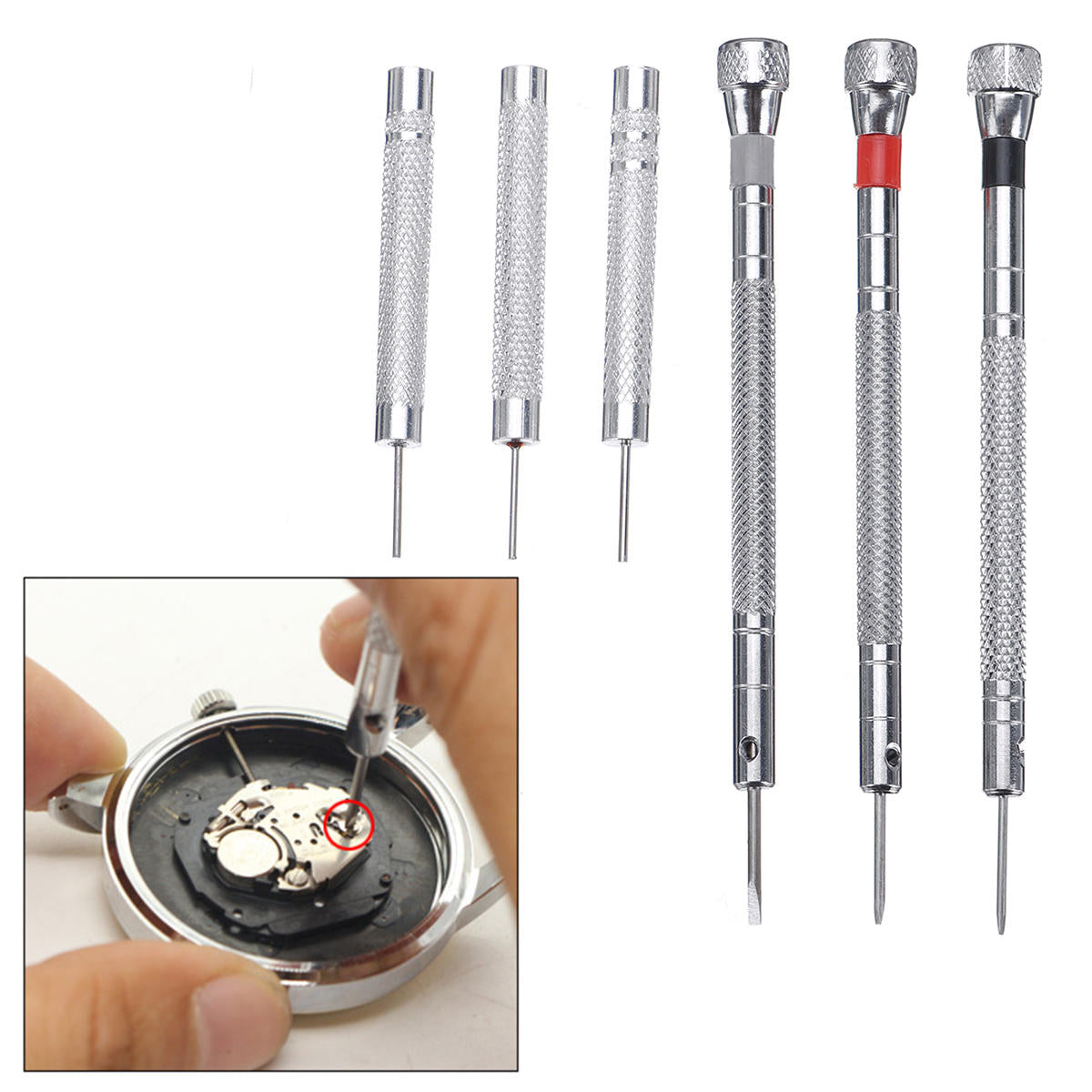 147Pcs Watch Repair Tools Kit Watchmaker Back Case Opener Spring Pin Bars Remover