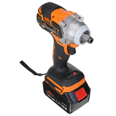 Brushless Impact Wrench LED Working Light Rechargeable Woodworking Maintenance Tool