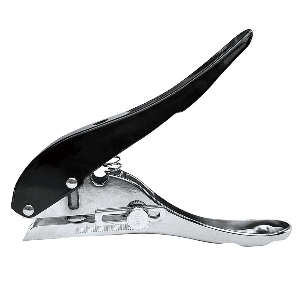 Silver Metal Handheld Hole Puncher - 3mm/8mm Hole Size, Ideal for Paper, Not for PVC Over 2.0MM Thickness