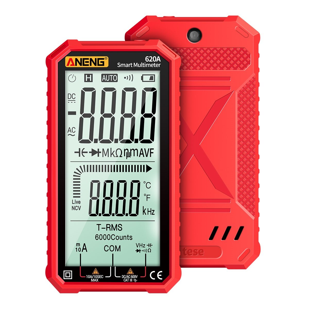 4.7 inch Large LCD Screen Automatic + Manual Intelligent True RMS Digital Multimeter Resistance Diode Capacitance Temperature Frequency Test