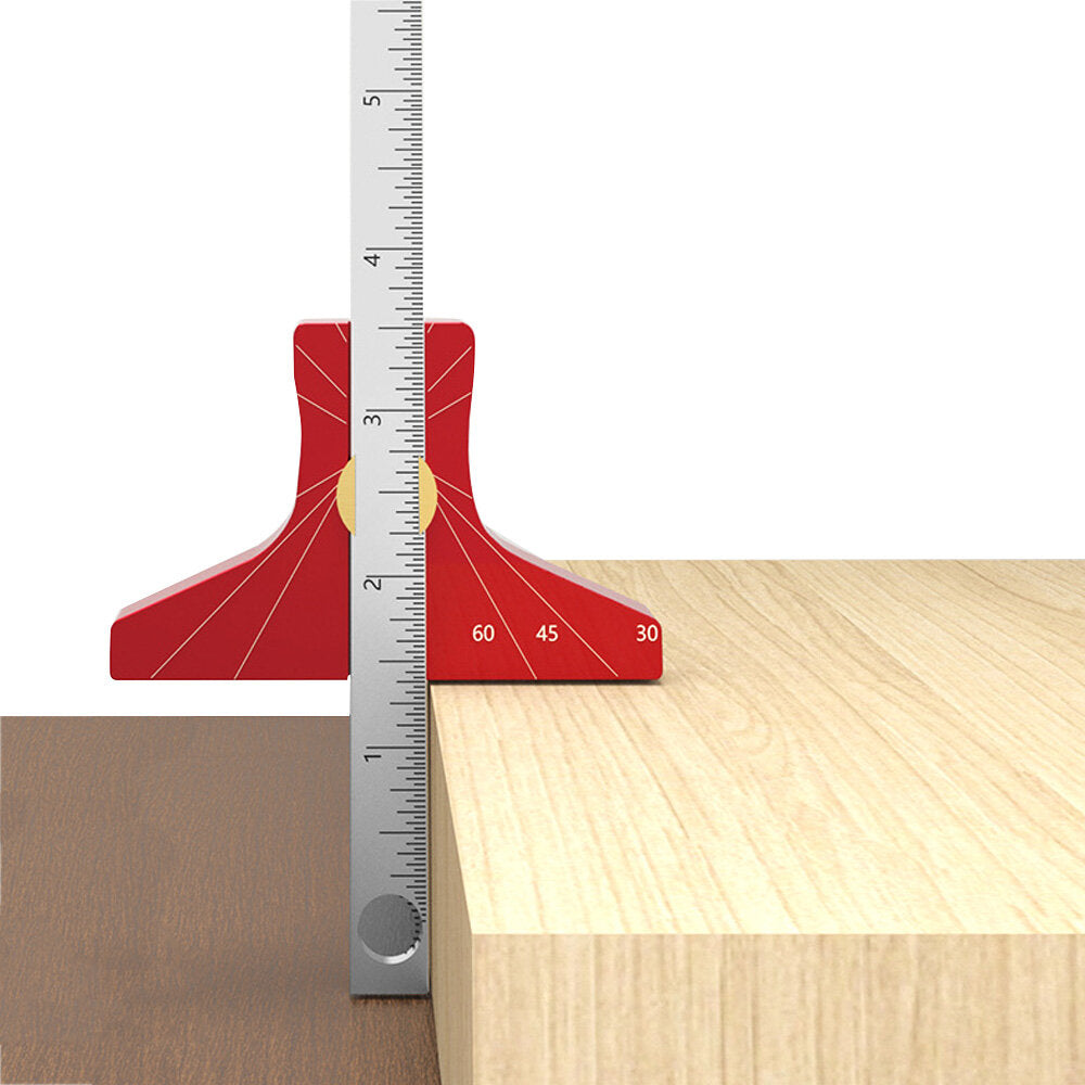Multi-Angle Woodworking Scriber with Depth Gauge - Durable Aluminum Tool for Precision Drawing and Measuring