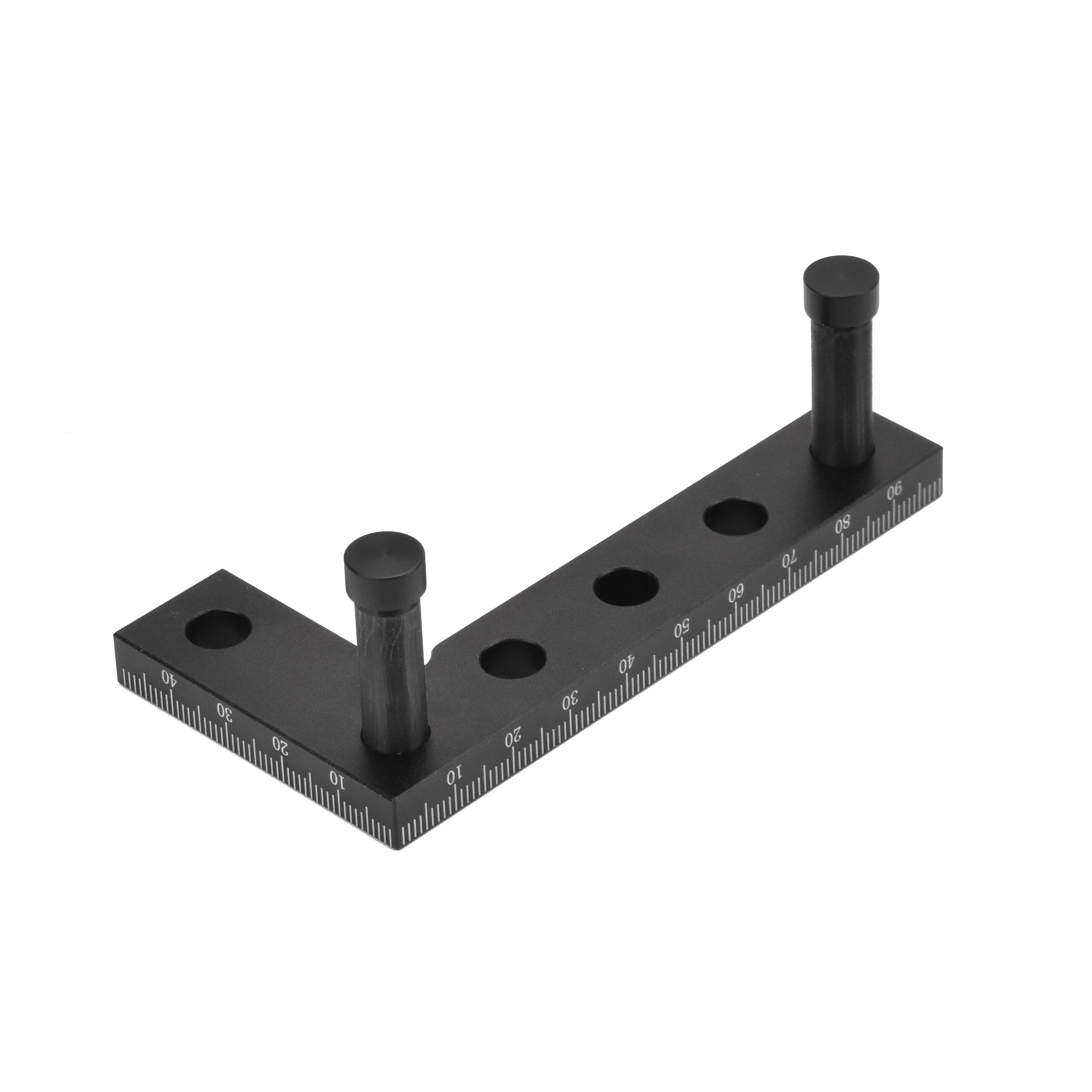Durable Woodworking Square Ruler & Height Ruler with 90° Angle, Metric/Imperial Scale, Line Scriber & Center Finder