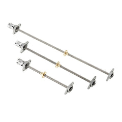 200/300/400mm T8 Lead Screw with Shaft Coupling and KFL Pillow Block Flange Ball Bearing Mounting Support Set