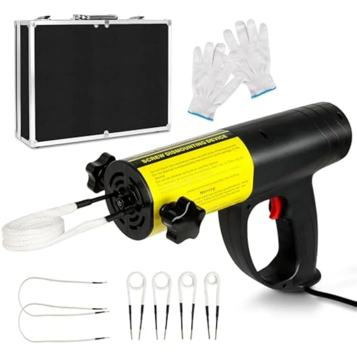 Greenzach MagHeat™ 1500W Magnetic Induction Heater Kit | Flameless Rusted Bolt Remover Tool | Ultimate 6-Coil Value Pack