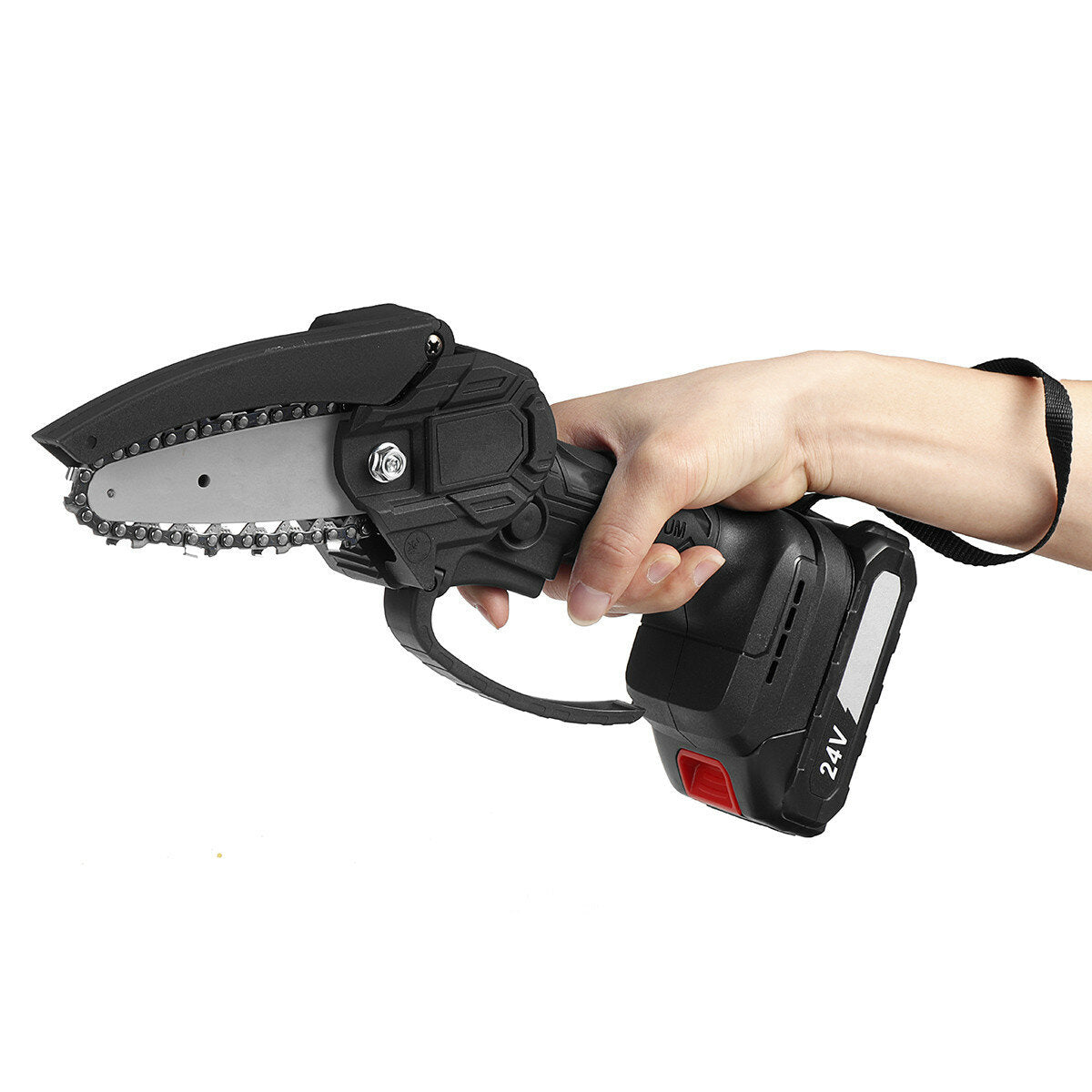 4inch 24V Rechargeable Brushless Electric Chain Saw Woodworking Tool Wood Cutter ChainSaws