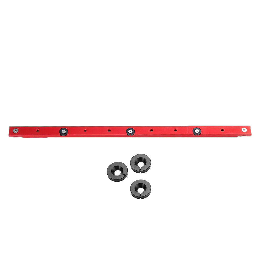 Aluminum Alloy Miter Bar for Table Saw, Adjustable 300mm/450mm/650mm/880mm, Universal Fit for T Slot Miter Track, Red