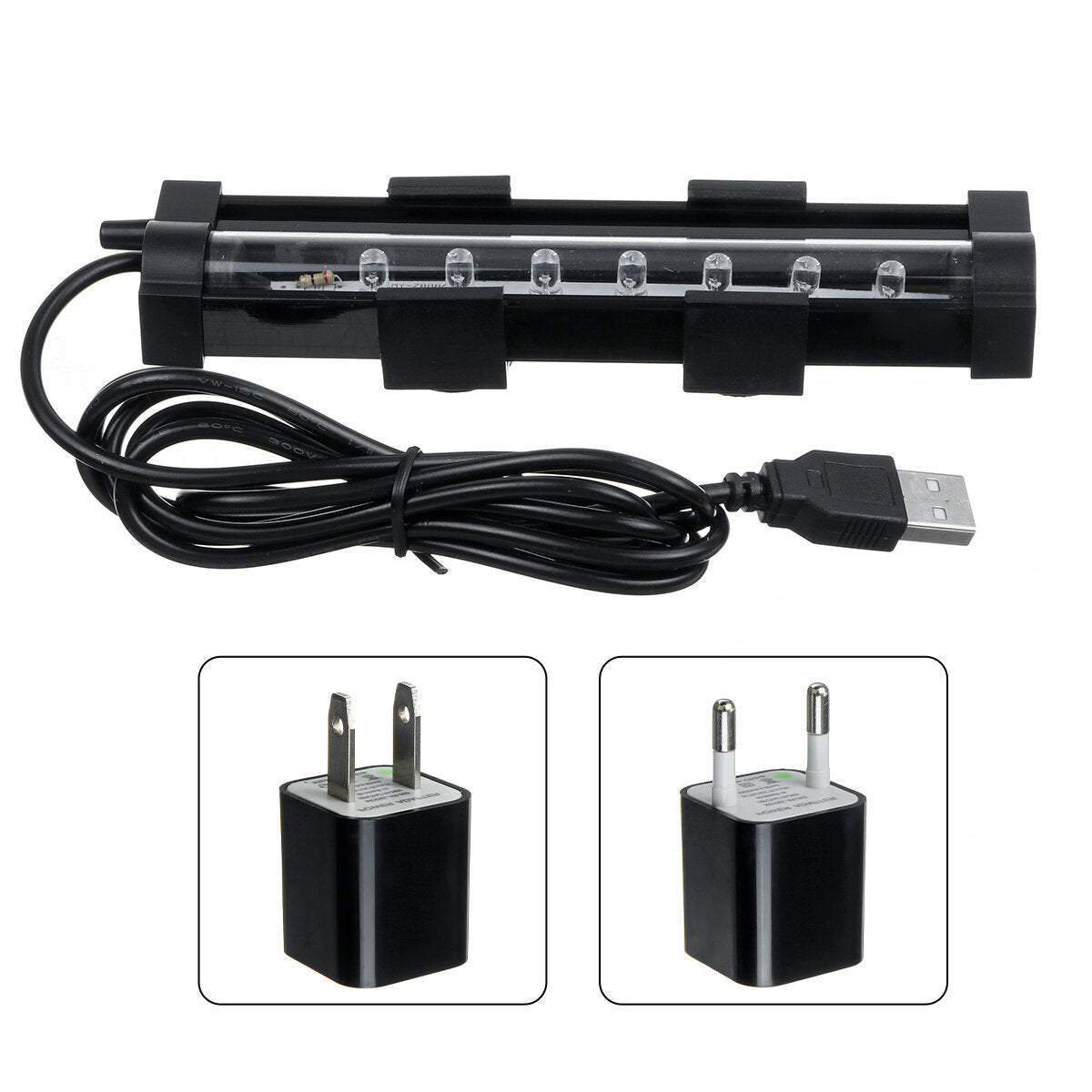 Aquarium Multicolor Tank Fish LED Lights Underwater Waterproof Lamp