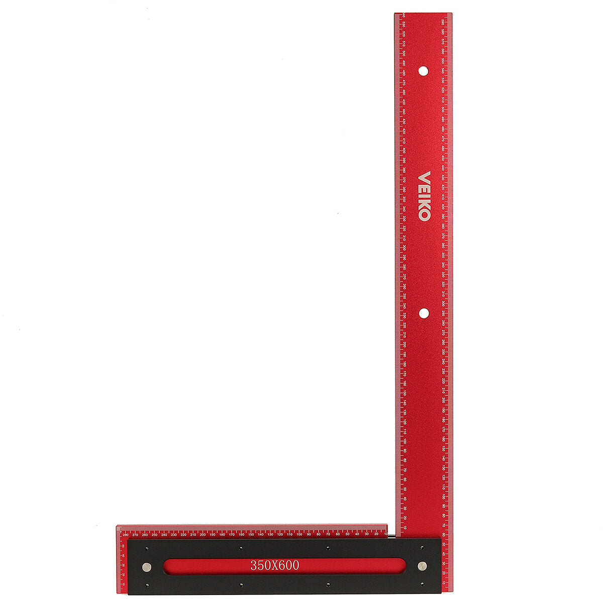 600mm Aluminum Alloy Carpenter Square - High Precision Laser-Etched Scale, Accurate 90° Right Angle, Durable Design
