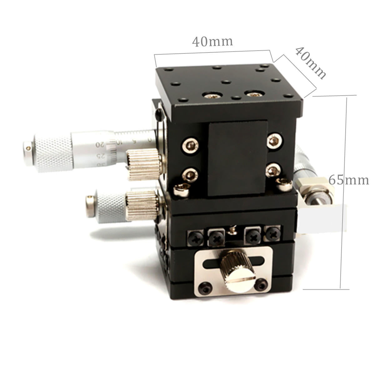 40x40mm XYZ Axis Linear Stage Adjustable Manual Displacement Platform Sliding Table
