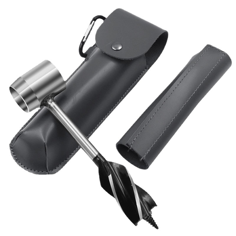 Drill Bits Outdoor Survival Punch Tool Camping Bushcraft Manual Hole Maker Wrench Wood Drill Core Woodworking