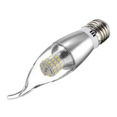 7W LED White Warm White Glass Candle Lamp Bulb Non-Dimmable AC 85-265V