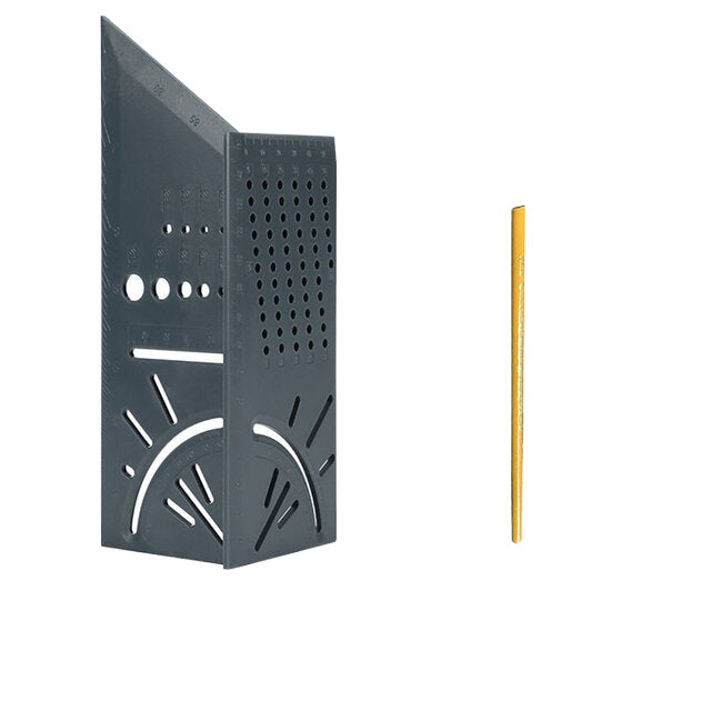 3D Angle Ruler - Multifunctional Measuring Tool for Woodworking, Durable ABS, Lightweight & Portable, Ideal for Engineers & Craftsmen
