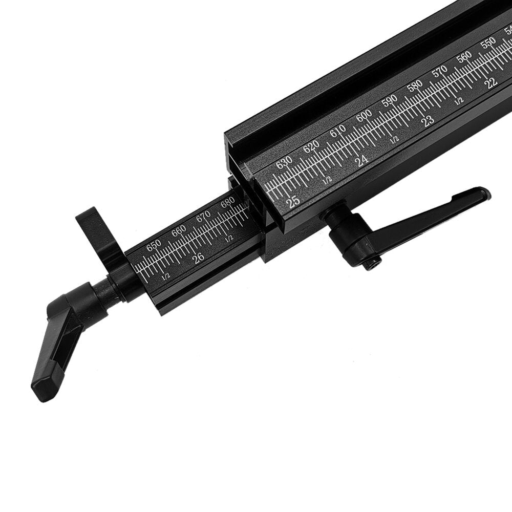 ENJOYWOOD Miter Gauge Extended Fence, Aluminum Alloy, 640-1220mm, Precision Woodworking, Fits Most Brands