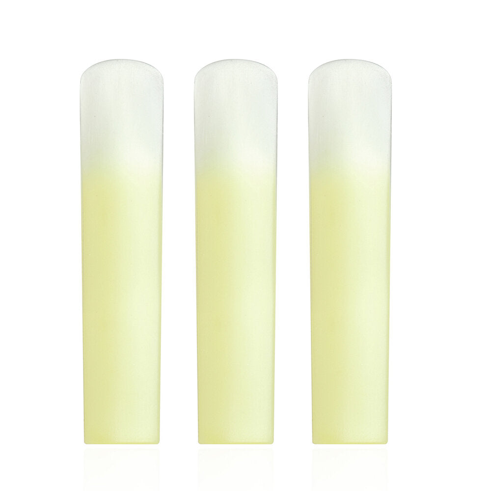3Pcs Treble Saxophone Reeds Synthetic Resin 1.5/2.0/2.5 Reed Strength Sax Woodwind Instrument Plastic Parts Accessories