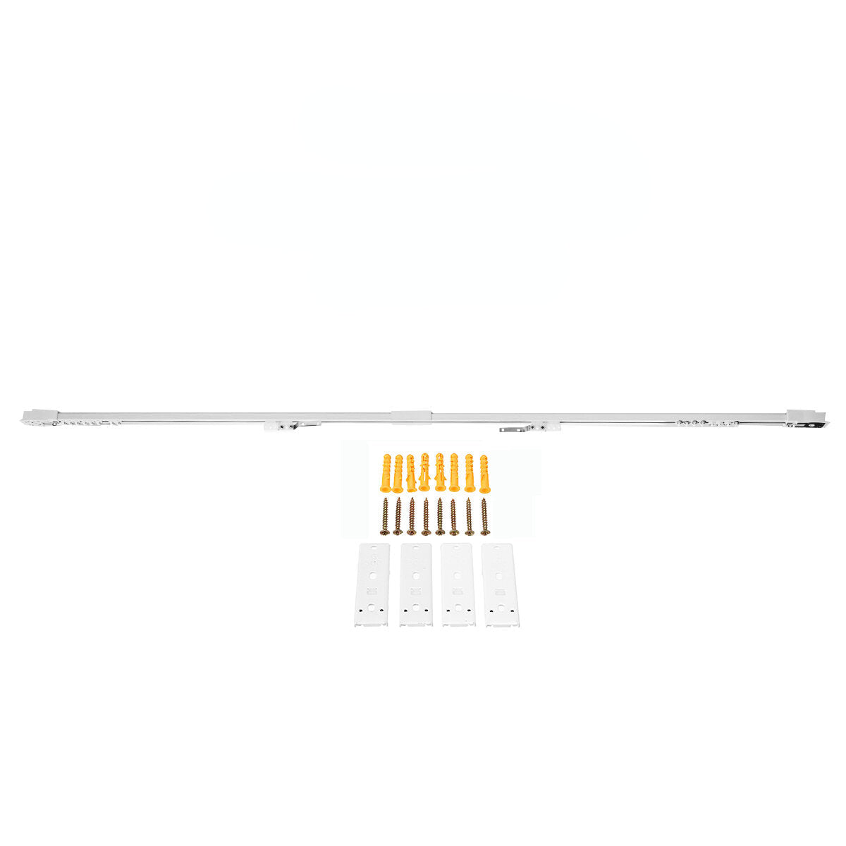 1.4/1.6mm Ceiling Mount Curtain Hanging Track Rail Home Straight Curve Window 2M
